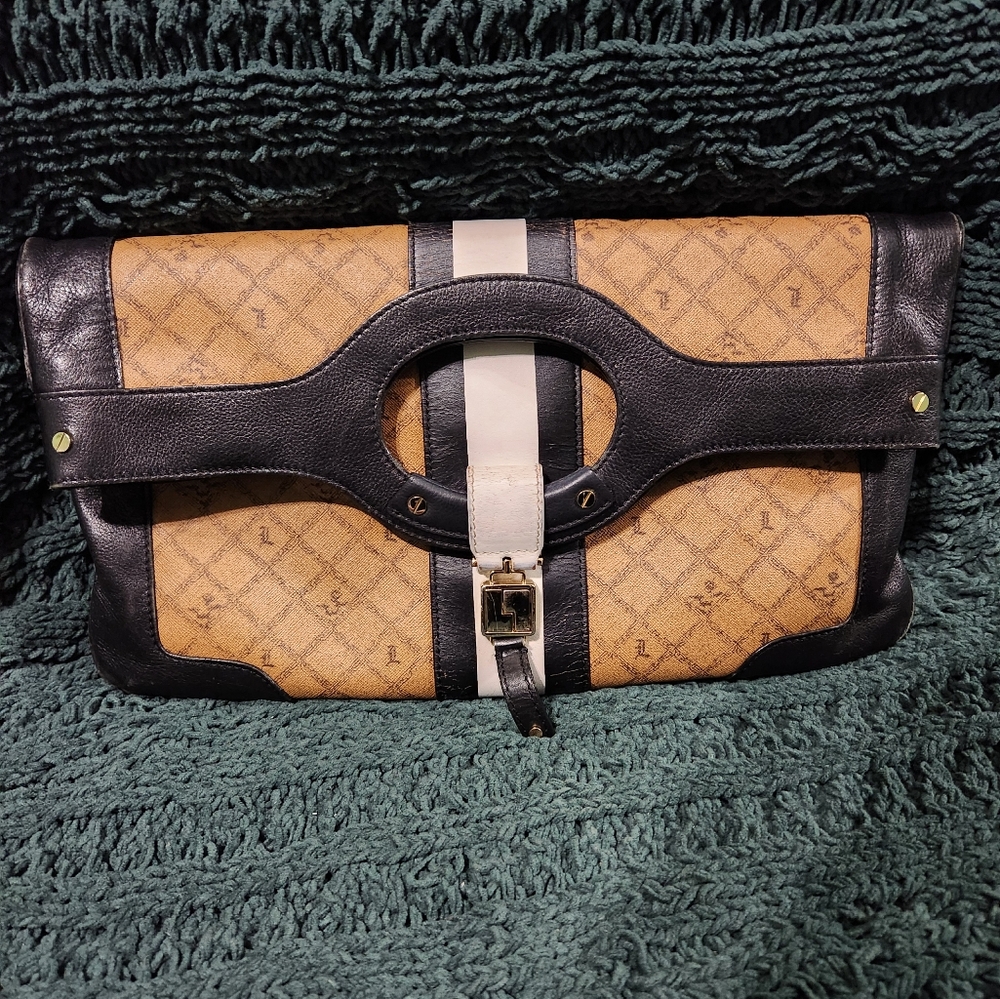 L.A.M.B Foldover Carlisle Clutch